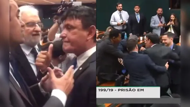 Imagem ilustrativa da notícia Éder Mauro briga com deputado durante sessão na Câmara. Veja o vídeo!