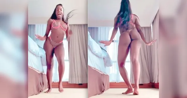 Imagem ilustrativa da notícia Iza dança de lingerie na web ao som de Raça Negra em hotel; veja o vídeo