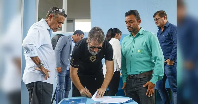 Imagem ilustrativa da notícia Bicolores assinaram termo para obras do CT bicolor em Ananindeua