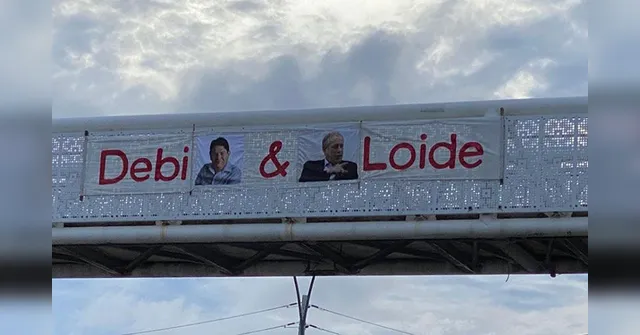 Imagem ilustrativa da notícia Bolsonaristas fixam faixas para Cid e Ciro Gomes: “Debi & Loide”. Leia na coluna de Leandro Mazzini