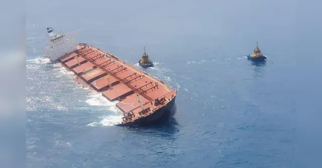 Imagem ilustrativa da notícia Navio que seguia para a China está à deriva e pode afundar no Maranhão
