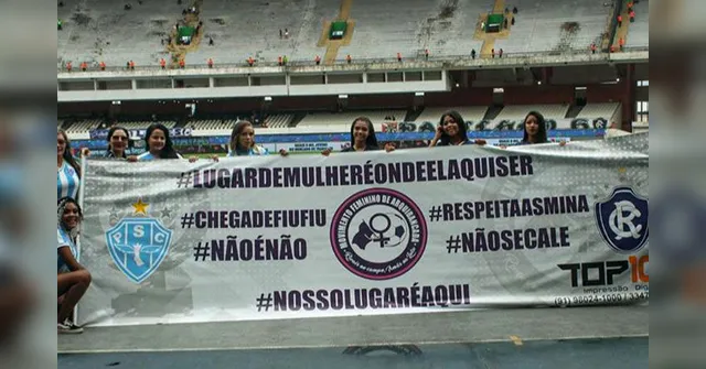 Imagem ilustrativa da notícia Dificuldades que mulheres sofrem em estádios é tema de discussão em Belém