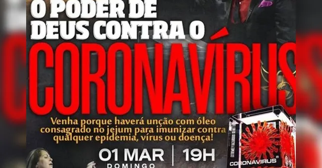 Imagem ilustrativa da notícia Polícia investiga igreja que anunciou imunização contra coronavírus