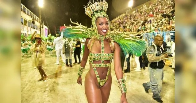 Imagem ilustrativa da notícia Iza arrasa na Sapucaí como madrinha da Imperatriz no grupo de acesso