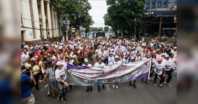 Imagem ilustrativa da notícia Caminhada lança campanha para garantir o protagonismo da mulher nas políticas públicas