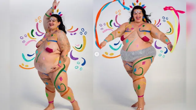 Imagem ilustrativa da notícia Thaís Carla surge nua e com pintura corporal em ensaio anti-gordofobia