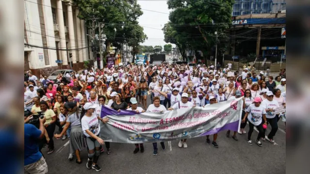 Imagem ilustrativa da notícia Caminhada lança campanha para garantir o protagonismo da mulher nas políticas públicas