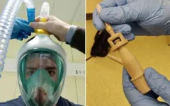 Imagem ilustrativa da notícia Máscaras de mergulho serão usadas no tratamento de pacientes com coronavírus