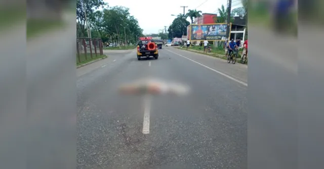 Imagem ilustrativa da notícia Motorista atropela duas pessoas e mata motociclista na BR-316
