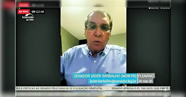 Imagem ilustrativa da notícia Senador Jader sugere uso de reserva internacional para ajudar na economia