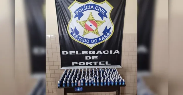 Imagem ilustrativa da notícia Frascos de álcool em gel adulterado são apreendidos em farmácias de Portel