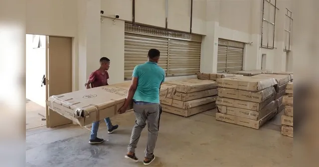 Imagem ilustrativa da notícia Marabá recebe equipamentos para montagem de hospital de campanha 