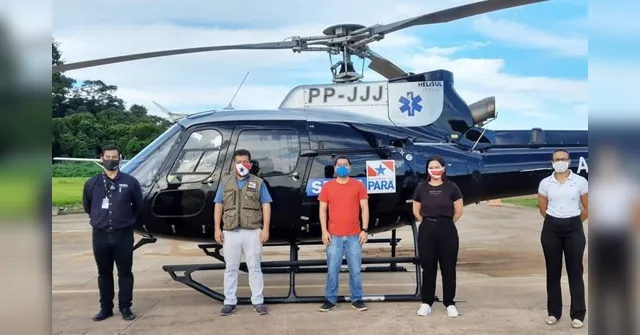 Imagem ilustrativa da notícia Santarém recebe helicóptero para melhoria do serviço aeromédico de pacientes com Covid-19