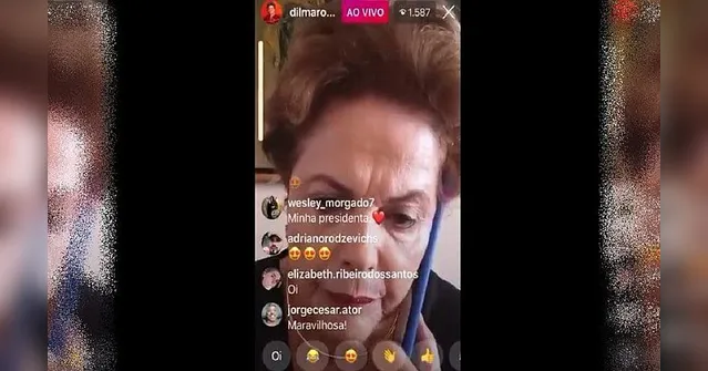 Imagem ilustrativa da notícia Dilma Rousseff faz live sem querer e bomba na web