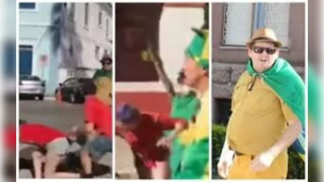 Imagem ilustrativa da notícia Vídeo: bolsonarista agride mulher com soco porque ela estava usando vermelho
