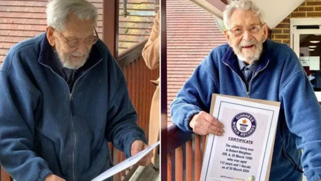 Imagem ilustrativa da notícia Idoso de 112 anos recebe Guinness de homem mais velho do mundo 