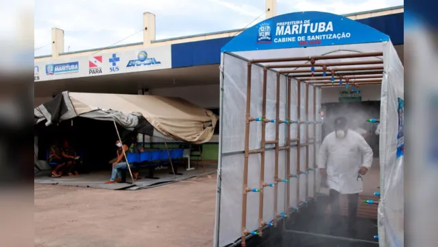 Imagem ilustrativa da notícia Upa de Marituba ganha cabines de sanitização para o combate ao novo coronavírus 