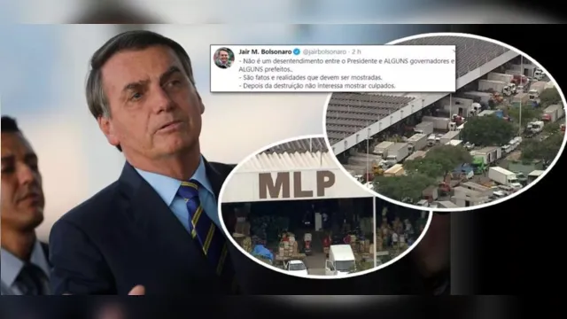Imagem ilustrativa da notícia Bolsonaro divulga vídeo fake afirmando que ceasa de BH está desabastecida