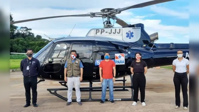 Imagem ilustrativa da notícia Santarém recebe helicóptero para melhoria do serviço aeromédico de pacientes com Covid-19