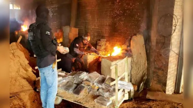 Imagem ilustrativa da notícia Polícia Civil incinera mais 2,5 toneladas de cocaína que iriam para a Europa
