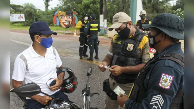 Imagem ilustrativa da notícia Pará tem quase 2,5 mil multas na primeira semana de lockdown