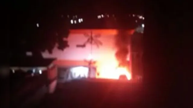 Imagem ilustrativa da notícia Prédio do Senai em Belém pega fogo na madrugada. Veja o video!