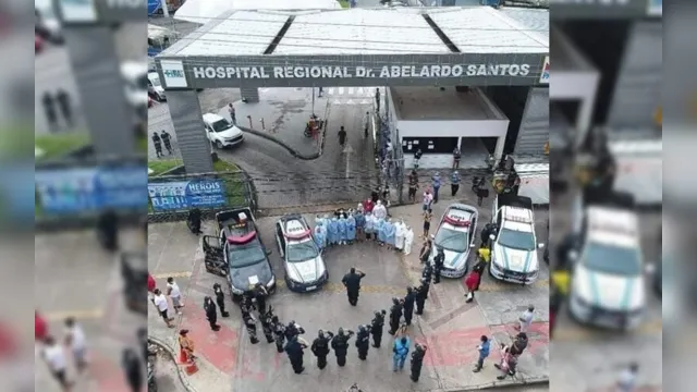 Imagem ilustrativa da notícia PM do Pará homenageia profissionais em hospitais