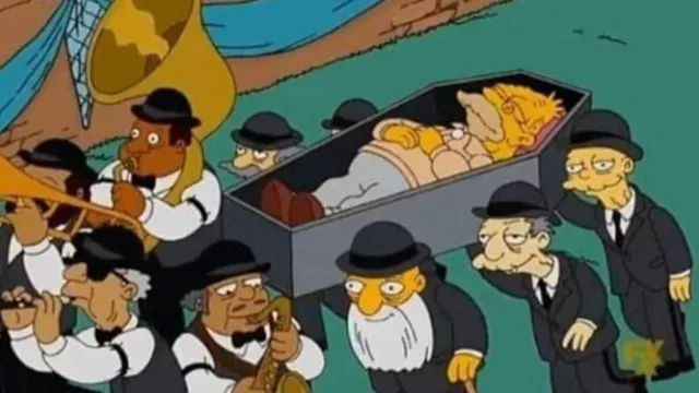 Imagem ilustrativa da notícia Os Simpsons previram o meme do caixão