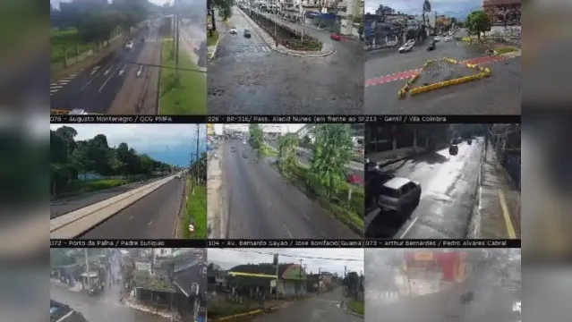 Imagem ilustrativa da notícia Acompanhe o trânsito em Belém na manhã com chuva e lockdown