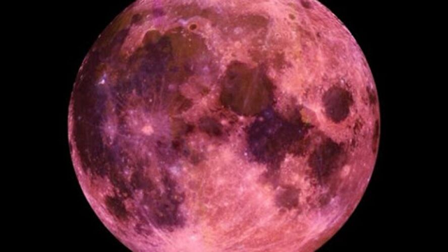 Super Lua Rosa noite mais brilhante do ano será essa semana. Saiba