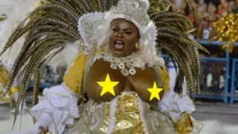 Jojo Todynho no desfile da Beija-flor, na Sapucaí 