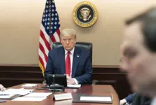 Imagem ilustrativa da notícia Trump promete enviar tropas para conter
violência em protestos