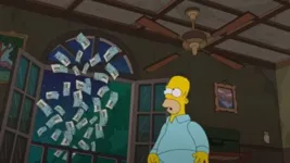 A cédula de R$ 200 reais aparece em um episódio da série no Brasil. 