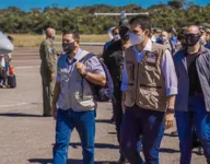 Imagem ilustrativa da notícia Helder Barbalho recebe vice-presidente Mourão em Marabá