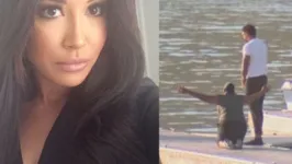 Imagem ilustrativa da notícia Mãe de Naya Rivera se desespera diante de lago no qual filha foi vista pela última vez