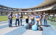 Imagem ilustrativa da notícia Acolhidos no Mangueirão recebem doação de mil máscaras de tecido 