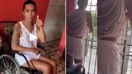 Cibelly já consegue levantar sozinha da cadeira de rodas