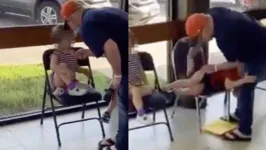 Imagem ilustrativa da notícia Vídeo mostra homem espancando e intimidando crianças.