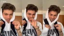 Mario Junior, ou Izmaario, viralizou com os vídeos  no Tik Tok. 