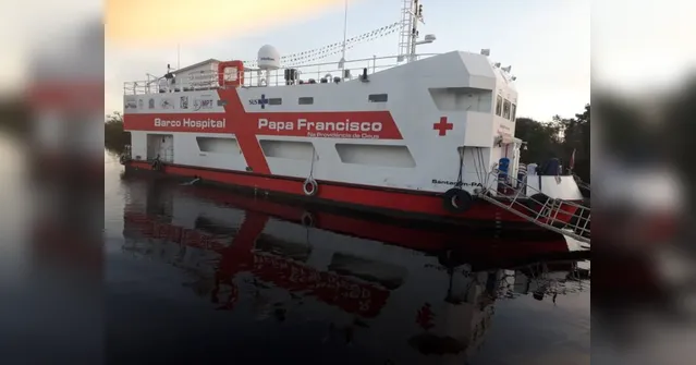 Imagem ilustrativa da notícia 38 comunidades ribeirinhas de Juruti são atendidas pelo Barco-Hospital Papa Francisco