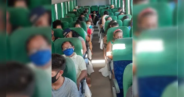 Imagem ilustrativa da notícia Empresa descumpre orientação e lota ônibus que faz viagem intermunicipal no Pará