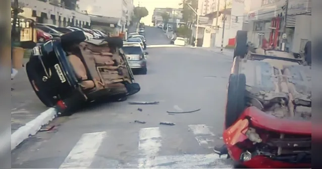 Imagem ilustrativa da notícia Carros capotam e ficam atravessados na Doca