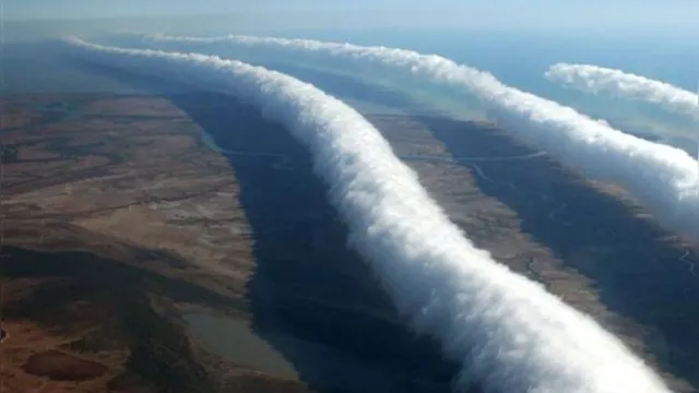 Imagem ilustrativa da notícia Nuvem “Glória da Manhã” surge sobre o litoral de Santa Catarina