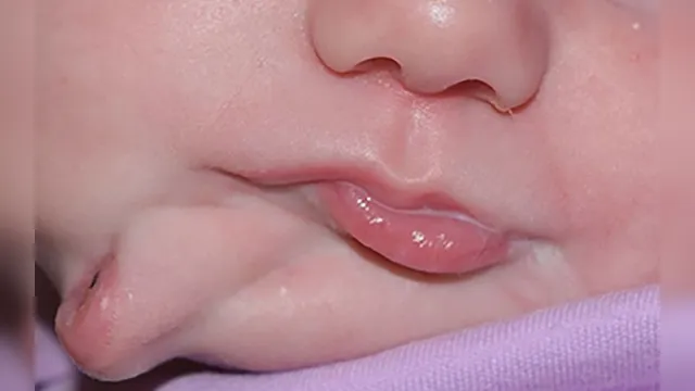 Imagem ilustrativa da notícia Bebê passa por cirurgia após nascer com duas bocas