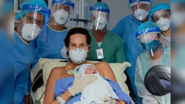 Imagem ilustrativa da notícia Apresentadora dá à luz um menino após ter contraído coronavírus