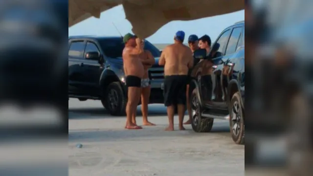 Imagem ilustrativa da notícia Zenaldo é flagrado em praia sem manter distanciamento e sem usar máscara
