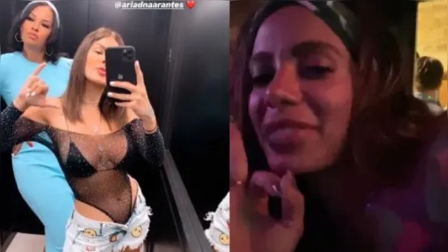 Imagem ilustrativa da notícia Anitta mostra noite com pegação com ex-BBB trans; assista!