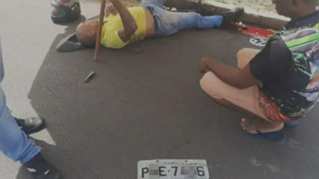 Imagem ilustrativa da notícia Marabá: motociclista fica com fratura exposta após acidente