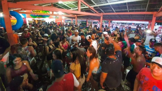 Imagem ilustrativa da notícia Imagens mostram 'festa do corona' em balneário na Grande Belém