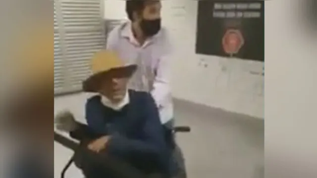 Imagem ilustrativa da notícia Vídeo: "cadeirante" sai correndo após confusão